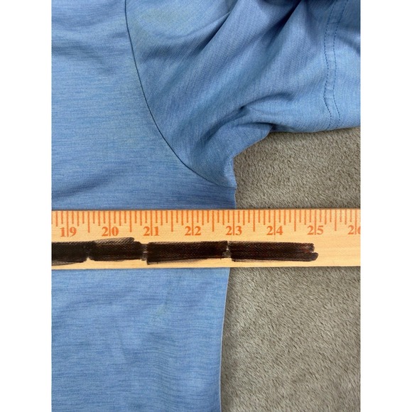 Under Armour Polo Shirt Mens Sz Large Blue Performance Stretch - Picture 7 of 11